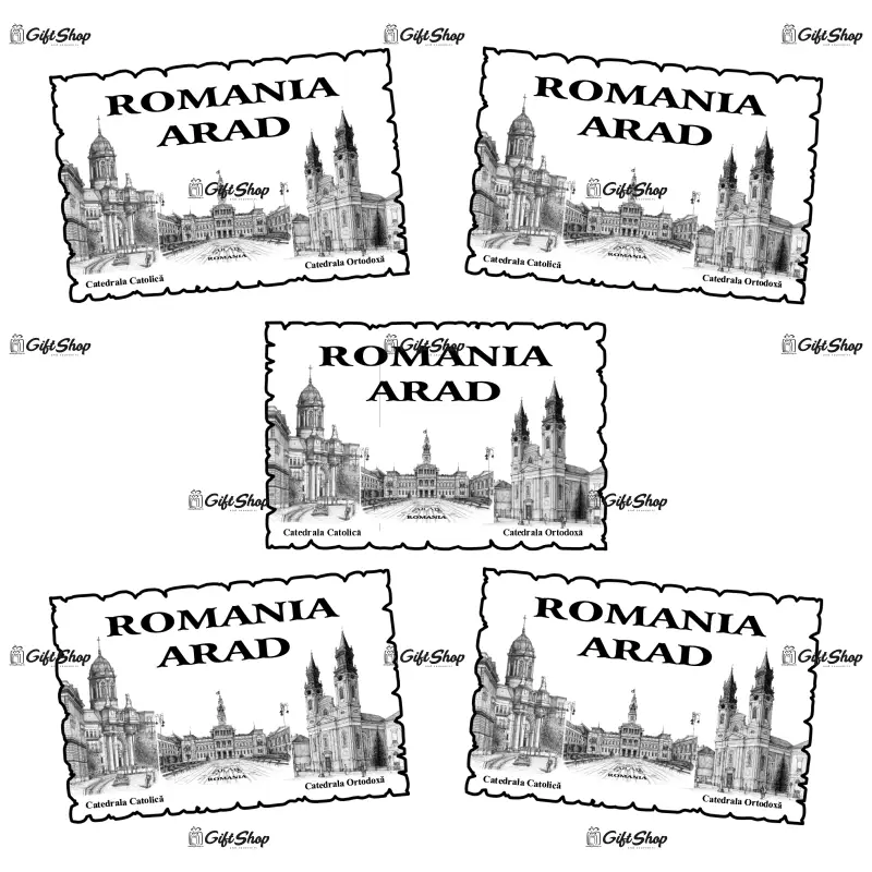 Arad, romania, magnet frigider mgs008